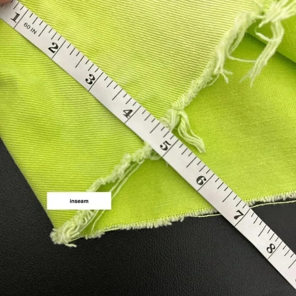 BDG Jean Shorts Womens 25 Carpenter High Rise Frayed Colorful Summer Festival - Picture 11 of 13